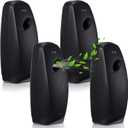 Maxcheck 4 Pcs Automatic Air Freshener Spray Dispenser Wall Mounted Automatic Spray Dispenser Air Freshener for Bathroom Battery Operated Free Standing for Commercial Place and Room(Black)