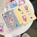 3 x Demon Movie Hunters Stickers 24 Sheets Sticker Cute Cartoon Charaters Make Your Own Sticker,Kawaii Make a Face Stickers Party Favors Activities Holiday Gifts