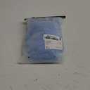 OYOANGLE Women's 2 Piece Off Shoulder Long Sleeve Ruffle Mesh Sheer Nightgowns with Thongs Babydoll Lingerie Set (Large, Light Blue)