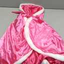 Girls Dress Up Hodded Cape Toddler Costume for Princess Cloaks (4-5T, Pink)