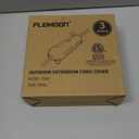 Flemoon [3 Pack] Outdoor Extension Cord Safety Cover with Waterproof Seal, Weatherproof Electrical Connection Box to Protect Outdoor Outlet, Plug, Socket, Christmas Holiday Decoration Light, Red