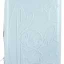 Disney Stitch With Surfboard Light Blue 22" Rolling Luggage (Hello Kitty Gold Blue)