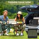 Portable Toilet Camping Toilets for Car Indoor Outdoor Commode Foldable Travel Potty for Camping,Tent,Hiking,Boating,Long Road Trips,Traffic Jam,Home
