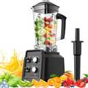 Smoothie Blender, Blender for Smoothies, Professional Countertop Blenders for Kitchen, 1800 Peak Watts, 68 Oz Large Capacity, for Ice Crush, Frozen Drinks, BPA Free, Black