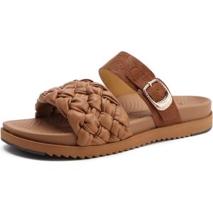 KuaiLu Women's Arch Support Orthopedic Open Toe Sandals