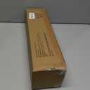 KAMANINA Black Curtain Rod 32 to 58 Inches (2.6-4.8ft), 1 Inch Single Curtain Rods for Windows, Decorative Drapery Rods with Marble End