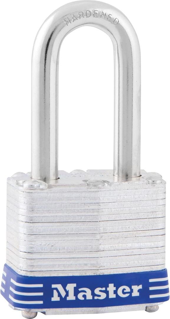 Master Lock 3DLF Outdoor Padlock with Key, 1 Pack (1-1/2" shackle)