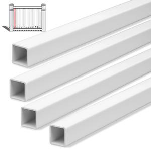 Yaocom 4 Pack Railing Spindles White Vinyl Deck Railings Colonial Style Deck Balusters for European Home Decorative Outdoor Stair Porch Fencing Railings (1-3/8" Sq X 32",Vinyl Railing)