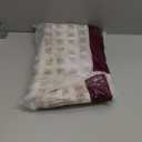 jinchan Linen Floral Curtains for Living Room 84 Inch Length Taupe Printed Curtains Back Tab French Country Farmhouse Flower Patterned Drapes Bedroom Window Curtain Set 2 Panels