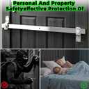 34" Stainless Steel Door Security Bar, Fits Doors 28"-32" Wide