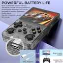 R36s Pro Retro Handheld Game Console, 3.5in IPS , 128GB Preloaded with 40000+Classic Games, Portable Game Console,30 +Game Emulator, Linux System,3500mah Rechargeable Battery (128G Black)