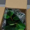 AlphaAcc Fake Plants Real Looking Greenery Artificial Plants Indoor Potted Plant with Rustic Black Clay Planter for Farmhouse Bathroom Bedroom Kitchen Office Table Decor 8"