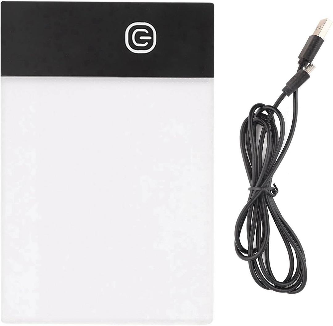 Moofey Light Board, Mini A6 Drawing Supplies, Children LED Drawing Board, Flip Book Kit for for Home Craft Paper Calligraphy and Painting Art