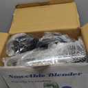 12-Piece Smoothie Blender Maker 25,000 RPM Personal Blender for Ice Crushing Smoothies & Frozen Drinks Nuts with 23oz, 32oz, 37oz Portable Cups Two 6-Leaf Stainless Steel Blades, Silver