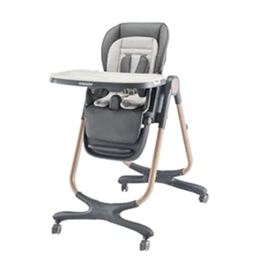 6 in 1 Convertible High Chairs for Babies and Toddlers,Portable High Chair with Dishwasher Tray and 4 Wheel,Booster Seat for Dining Table,Foldable Toddle and Baby Feeding Highchair (White)