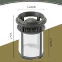 UpgradedW10872845 Dishwasher Pump Filter Cup (New Upgrade) Compatible with 8579307 AP6030094 W10056425 W10056426 Fit for Whirl-pool Ken-more Ama-na by puxyblue