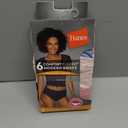 Hanes Women's Microfiber Stretch Underwear Pack, Comfort Flex Fit Brief Bikini or Thong Panties, 6-Pack (XL)