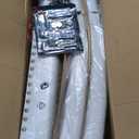 COLAMY 2 Nailhead Dining Room Chairs, White/Beige. Set of 2 Chairs