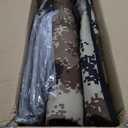 Indestructible Heated Cat House for Outside Winter, 100% Waterproof, Safe Escape Door, Insulated Outdoor Cat Shelter with Heater for Feral Barn Cat Kitty (Desert Camouflage, 13"x17"x18")