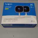 Tapo 2K Security Camera for Baby Monitor, Dog Camera w/Motion Detection, 2-Way Audio, Night Vision, Cloud & SD Card Storage (Up to 256 GB), Works w/Alexa & Google Assistant, 2-Pack C110P2