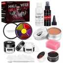 COKOHAPPY Halloween SFX Makeup Kit - 3 Ways Create Special Effect Stage THEATRICAL MAKEUP KIT for professional Body & Face Paint