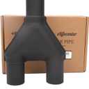 Stainless Steel ID 2.5" to ID 2.5" Exhaust Y-Pipe, 2-1/2 Inch Dual to Single Y Pipe Adapter, Overall 9" Width 13" Length for Truck/SUV