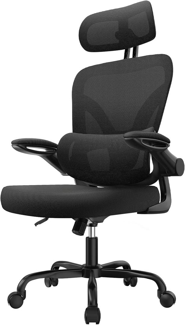 Bigzzia Ergonomic Office Chair with Lumbar Support - High Back Desk Chair, Oversized