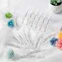 Hollowfly Wedding Mini Bubble Wands for a Wedding Bulk Heart Bubble for Guests Send Off Wand Adults Bridal Shower Party Supplies Valentine Anniversaries Celebration(120 Count,Colorful,Wild Flower)