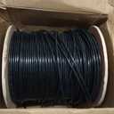 fast Cat. Cat5e Outdoor, 1000ft, Waterproof Direct Burial Rated CMX, Black 24AWG Solid Bare Copper, 350MHz, PoE+, UL Listed, Unshielded UTP, Bulk Ethernet Cable (Cat5e 1000ft)