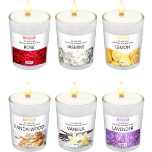 Scented Candles Gifts Set for Women, Aromatherapy Soy Wax Candles for Home, 6 Pack Jar Candle for Men Birthday, Valentine, Anniversary, Christmas Gifts