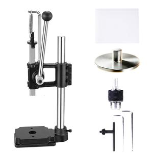 Leather Hole Puncher Industrial Hole Puncher Arbor Press Leathercraft Punching Tools for DIY Leather Craft Punching Holes with 1.5-13mm Clamping Chuck80 mm Small Platen