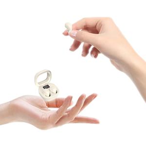 SK19 Sleep Earbuds for Side Sleepers,Invisible Smallest Wireless Bluetooth Earphones,Hidden Headset for Small Ears,Earbuds with Mic for PhoneKhaki