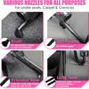 17pcs Car Cleaning Kit, Pink Car Interior Detailing Kit with High Power Handheld Vacuum, Detailing Brush Set, Windshield Cleaner, Cleaning Gel, Complete Auto Accessories for Women Gift