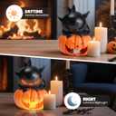 Halloween Flameless Candles Halloween Decorations 12 Pack Pumpkin Cat LED Nightlight Candles Indoor Table Decor Gifts