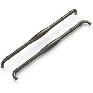 Hickory Hardware 1 Pack Solid Core Kitchen Appliance Pulls, Luxury Cabinet Handles, Hardware for Doors & Dresser Drawers, 24 Inch Hole Center, Black Nickel Vibed, Williamsburg Collection