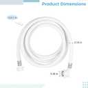 Portable Washing Machine Drain Hose, Universal Discharge Water Pipe with Quick Connect Fittings, Replacement Drain Extension Kit, Compatible with Most Compact Washers (3M 9.84FT)