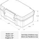 3ml and 30ml Vial Case for Peptide Vials and Reconstitution Solution | Temperature Regulating Fridge and Freezer Safe Case
