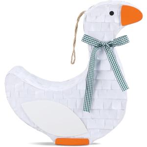 Soulchen 13 x 11. 5 x 4 Inch One Silly Goose Piata Farm Animal Piata for Birthday Decoration, Funny Goose Party Decoration for Adults Birthday Baby Shower Party Supplies