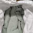 Bedsure 100% Cotton Muslin Blanket 8-Layer Twin XL, Breathable & Substantial Oeko TEX Gauze Bed Throw, PureWoven All-Season Moisture-Wicking Bedding, Softens After Wash, Sage Green, 66"x90"