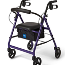 Medline Basic Rollator with 6in Wheels 250lbs Purple 1Ct