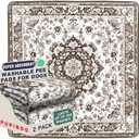 PUPIBOO Washable Pee Pads for Dogs and Cats - Super Absorbent Reusable Puppy Training Pads - 100% Waterproof, Leak-Proof & Non-Slip Whelping Pads for Pet Housebreaking (36 x 40 Inch (Pack of 2), Light Brown)