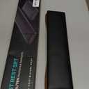 ASFSKY Keyboard and Mouse Wrist Rest Set for 60%-75% Compact Keyboards  Ergonomic Wooden Support Pad with PU Leather & Memory Foam, Anti-Slip Rubber Base for Gaming, Office & Typing Pain Relief