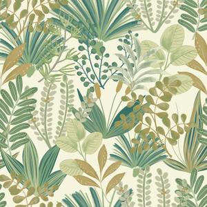 Green Peel and Stick Wallpaper Jungle Tropical Wallpaper Green Leaf Botanical Contact Paper Self Adhesive Removable Wall Paper for Bedroom Cabinet Drawer Vinyl Roll 17.3"x197"