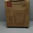 Karaoke Machine with 1  Microphones HWWR 80W Portable Bluetooth Speaker with 6.8" Subwoofers, All in One Karaoke for Adults Kids PA System, Jump Disco Lights Gifts for Home Party Outdoor