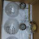 Bathroom Light Fixtures, 3-Light Brushed Gold Vanity Lights with Globe Clear Glass, Champagne Bronze Vanity Lighting Fixtures Over Mirror, AD-22280-3W-GD