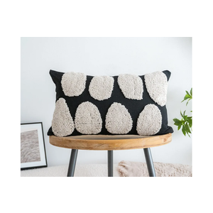 midgeog Black White Geometric Tufted Decorative Pillow 30x60