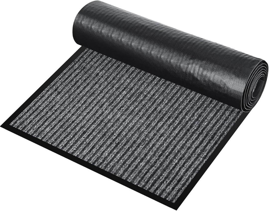 ToLanbbt Commercial Floor Mat 3' x 10' Front Door Mat Extra Large, Industrial Hallway Runner Rug Heavy Duty Outdoor Indoor Utility Mat Low Profile Entryway Carpet Non Slip Backing for Home Office