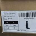 GENSHUO Knee High Boots Women Pointed Toe 2.3 Inches Kitten Heel Tall Boots Classic Fashionable Long Boots with Side Zipper (Black) US 9