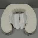 Padded Toilet Seat Cushion Off White