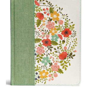 CSB Notetaking Bible, Sage Cloth Over Board, Black Letter, Wide Margins, Journaling Space, Single-Column, Reading Plan, Easy-to-Read Bible Serif Type